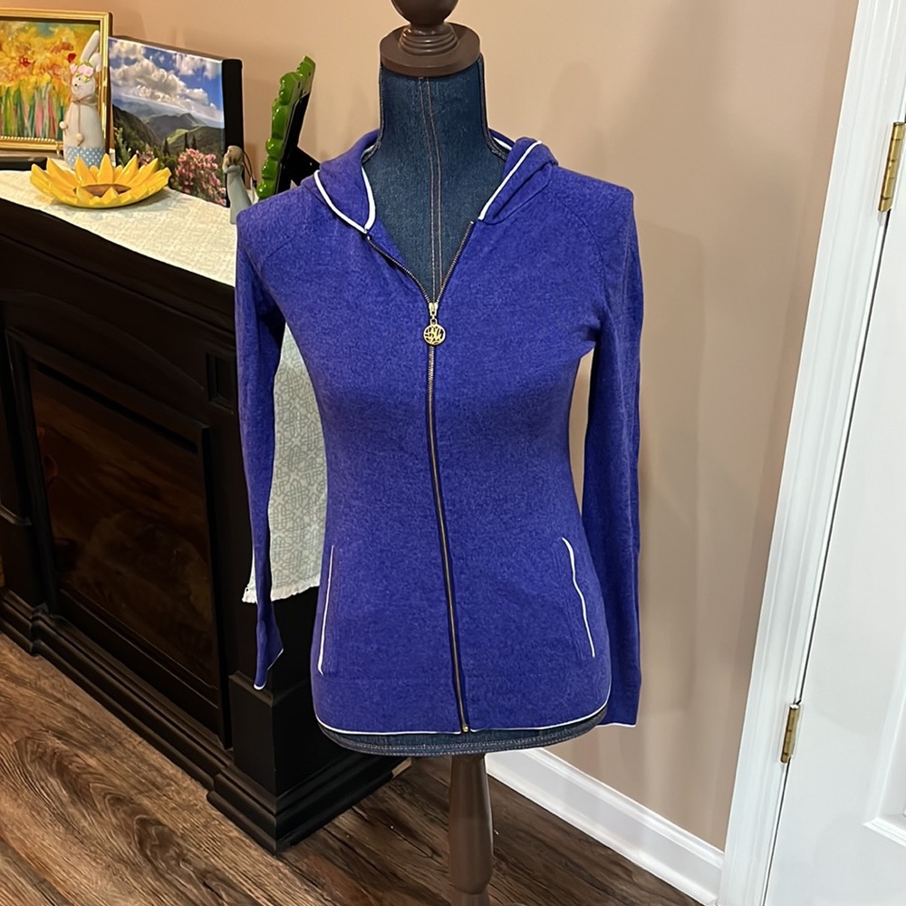 Lilly Pulitzer front zip hooded jacket size xs